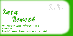 kata nemeth business card